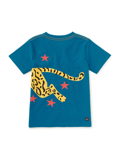 Ocelot Pounce Double Sided Graphic Tee