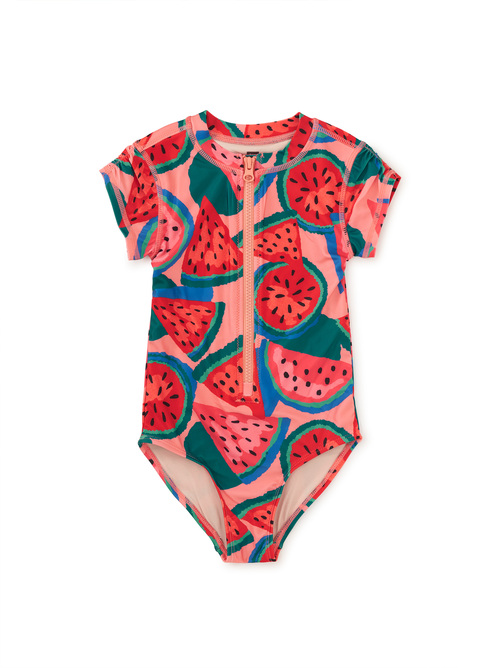  Rash Guard One-Piece Swimsuit