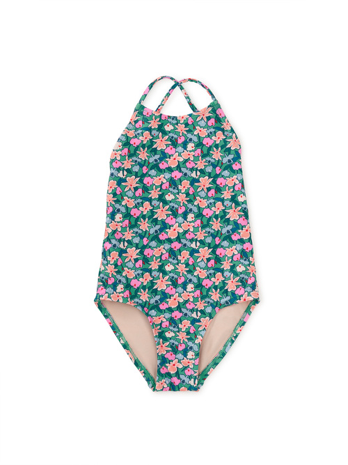 Cross Back One-Piece Swimsuit