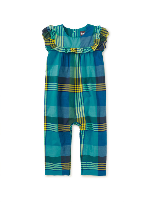 Woven Ruffle Baby Romper