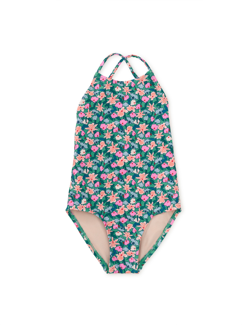 Cross Back One-Piece Swimsuit