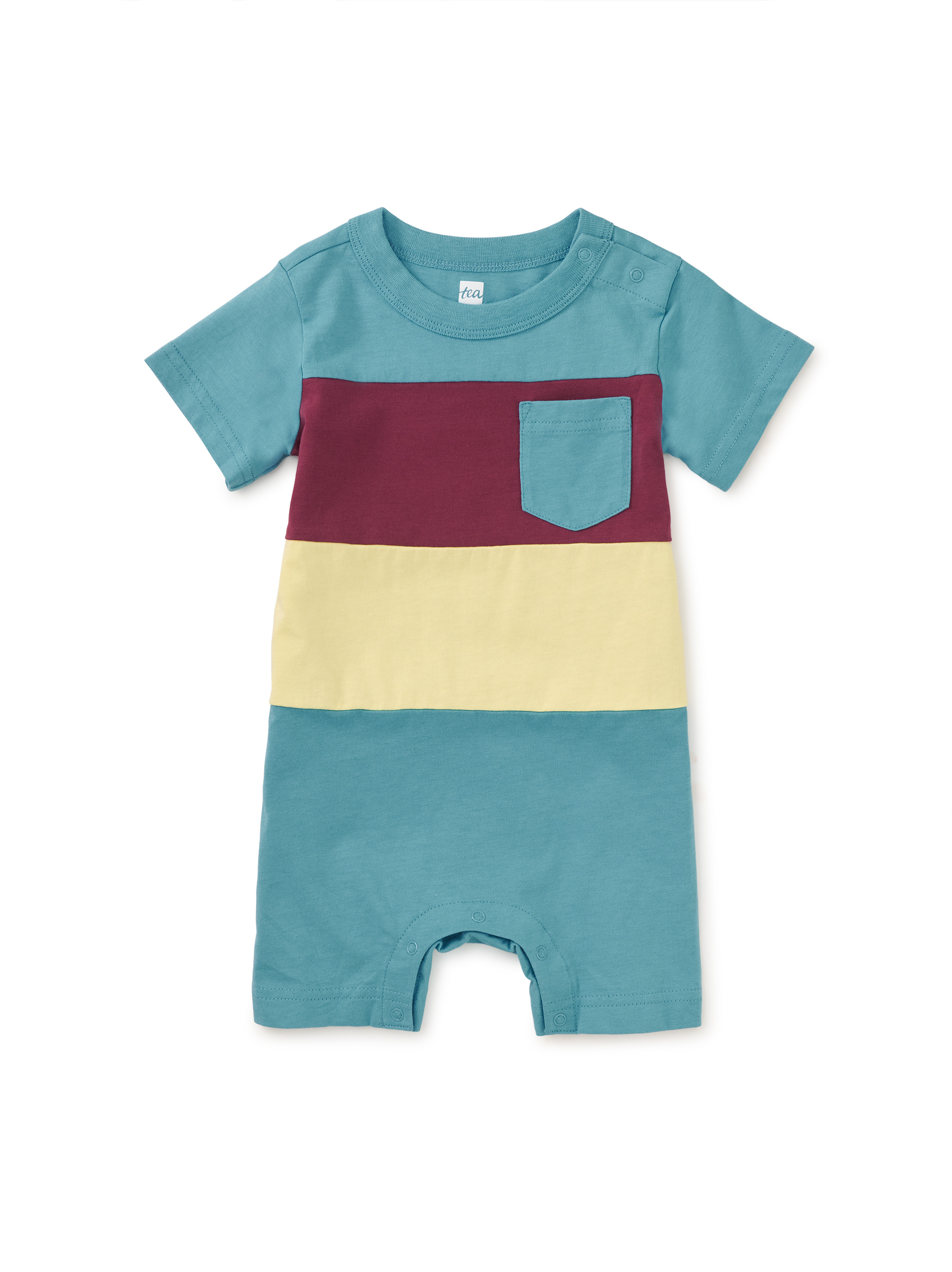 Colorblock Baby Romper