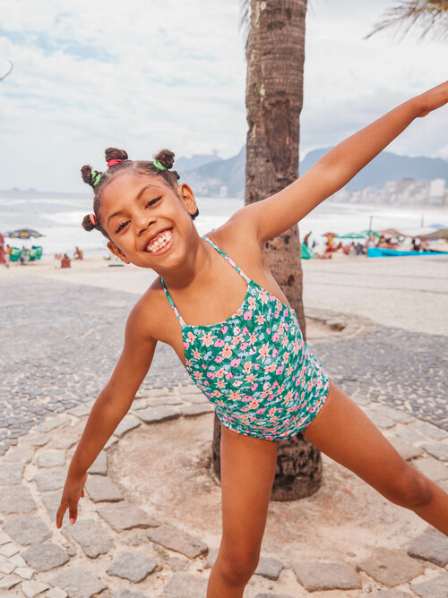 Cross Back One-Piece Swimsuit