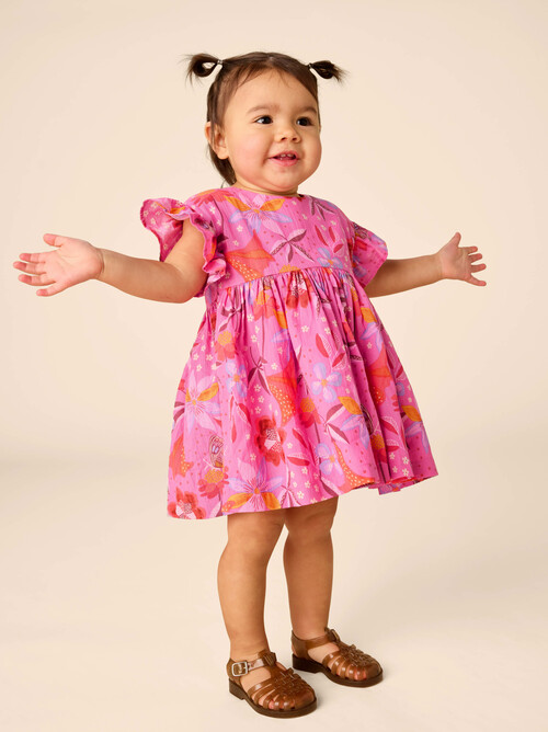 Ruffle Sleeve Baby Dress Set