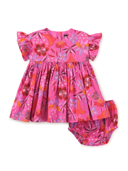Ruffle Sleeve Baby Dress Set