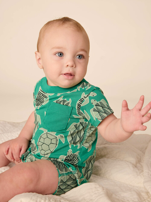 Pocket Shortie Baby Romper