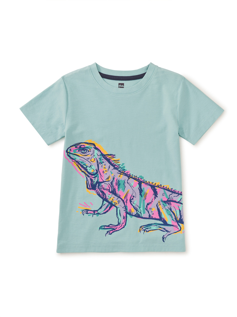 Graffiti Iguana Double Sided Graphic Tee