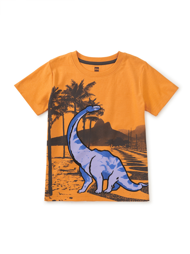 Ipanema Beach Dino Graphic Tee