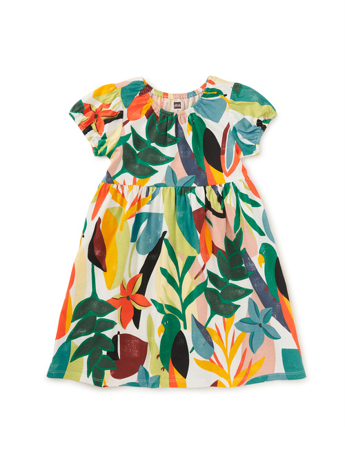 Puff Sleeve Empire Dress