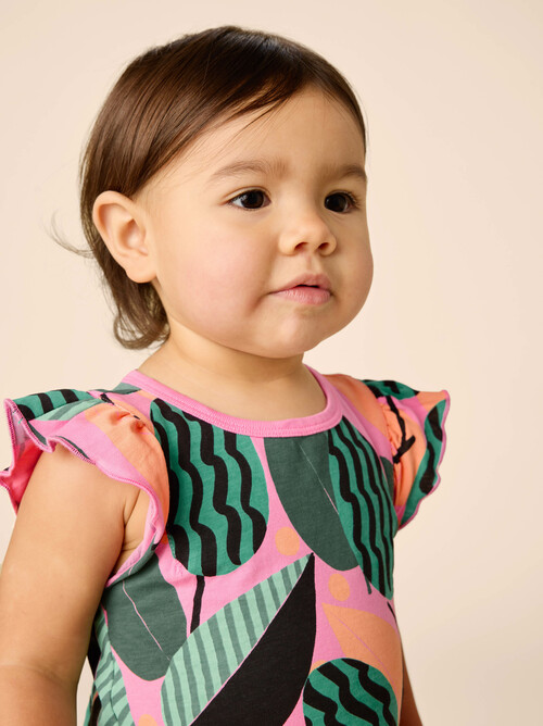 Flutter Sleeve Pocket Dress