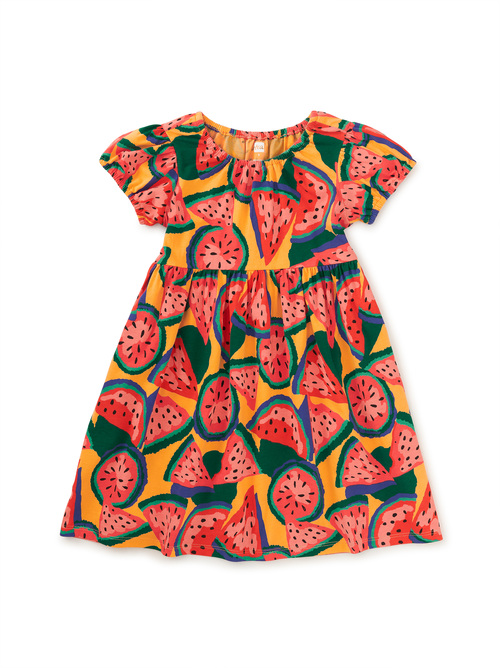 Puff Sleeve Empire Dress