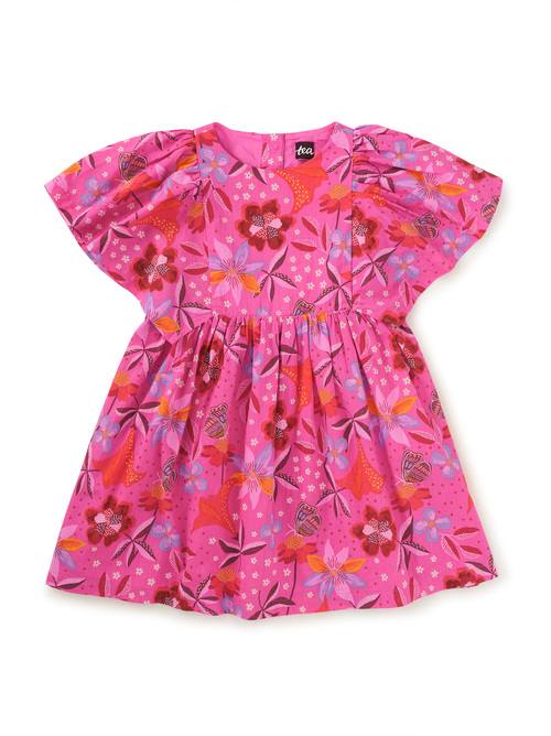  Butterfly Sleeve Twirl Dress