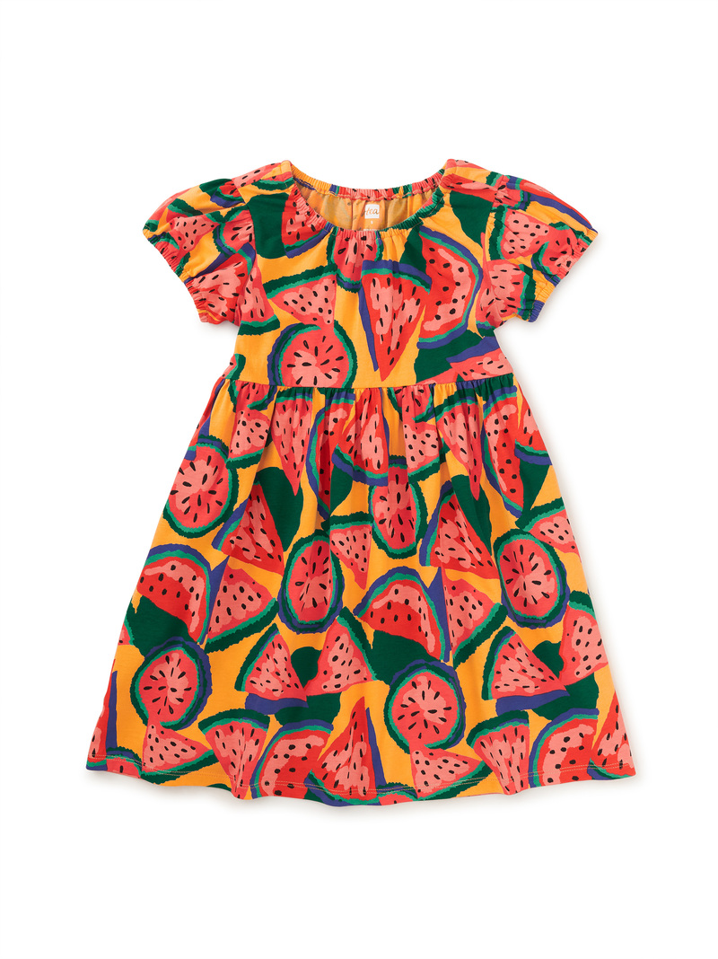 Puff Sleeve Empire Dress