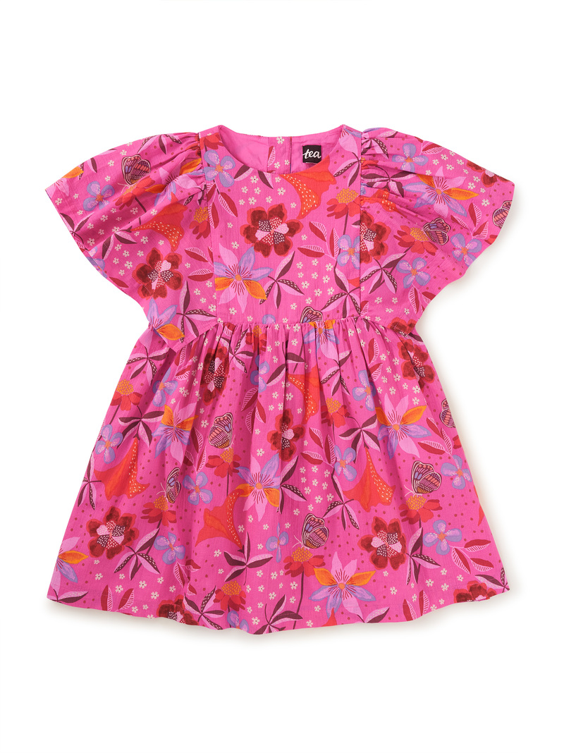 Butterfly Sleeve Twirl Dress