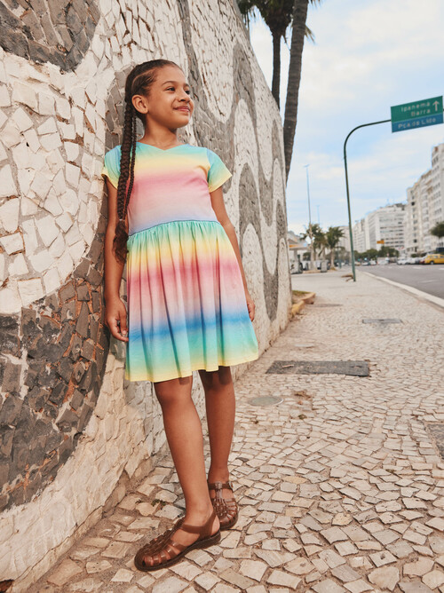 Short Sleeve Wrap Neck Dress