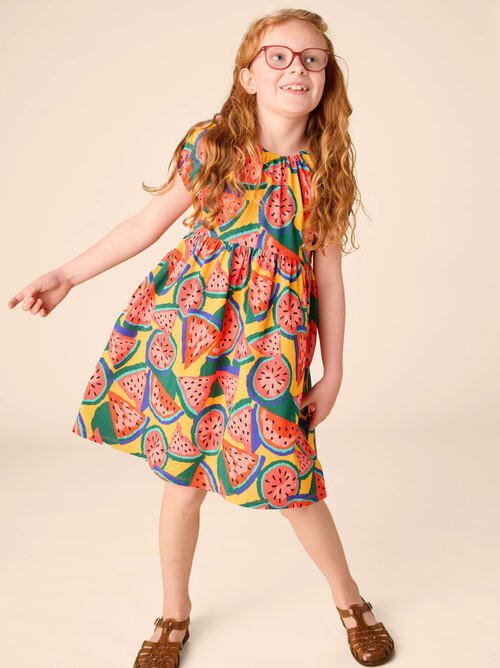Puff Sleeve Empire Dress