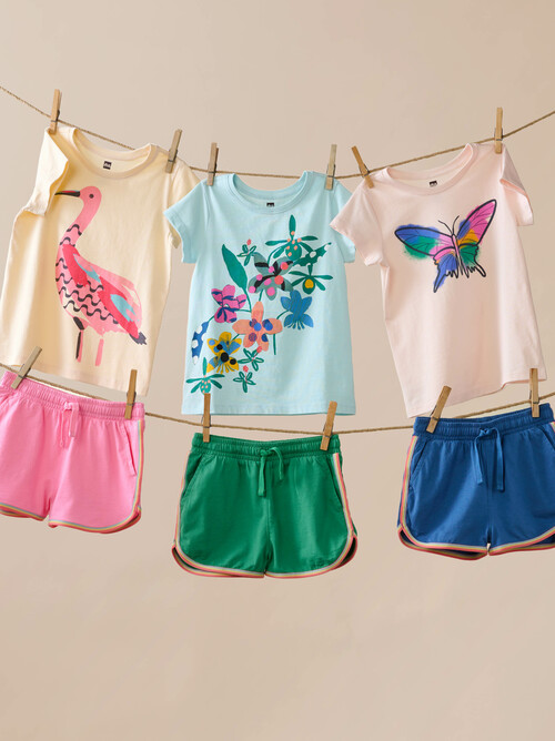 Rainbow Binding Track Shorts