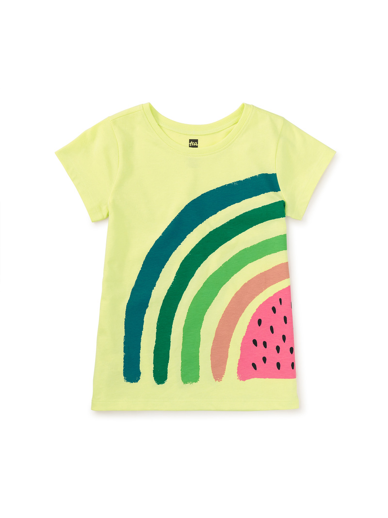 Rainbow Watermelon Double Sided Graphic Tee