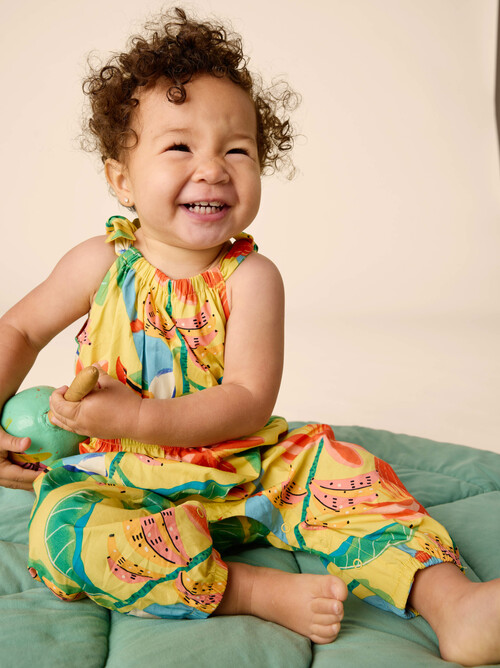 Tie Shoulder Baby Romper