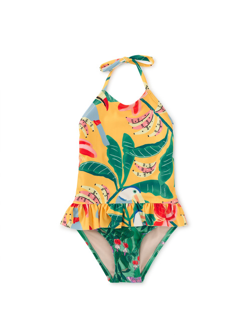 Peplum One-Piece Swimsuit