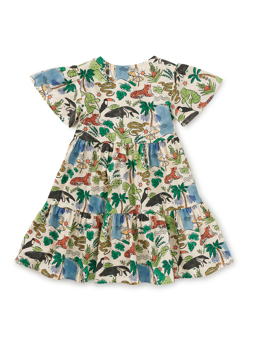 Tiered Woven Dress