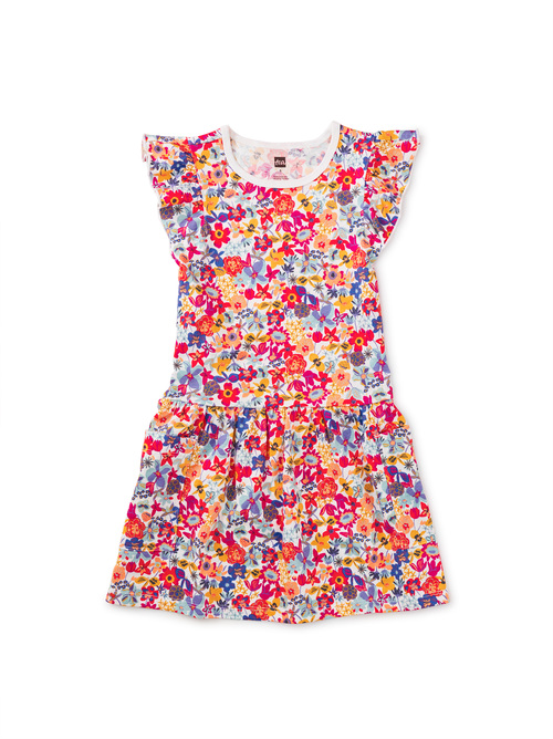  Flutter Sleeve Pocket Dress