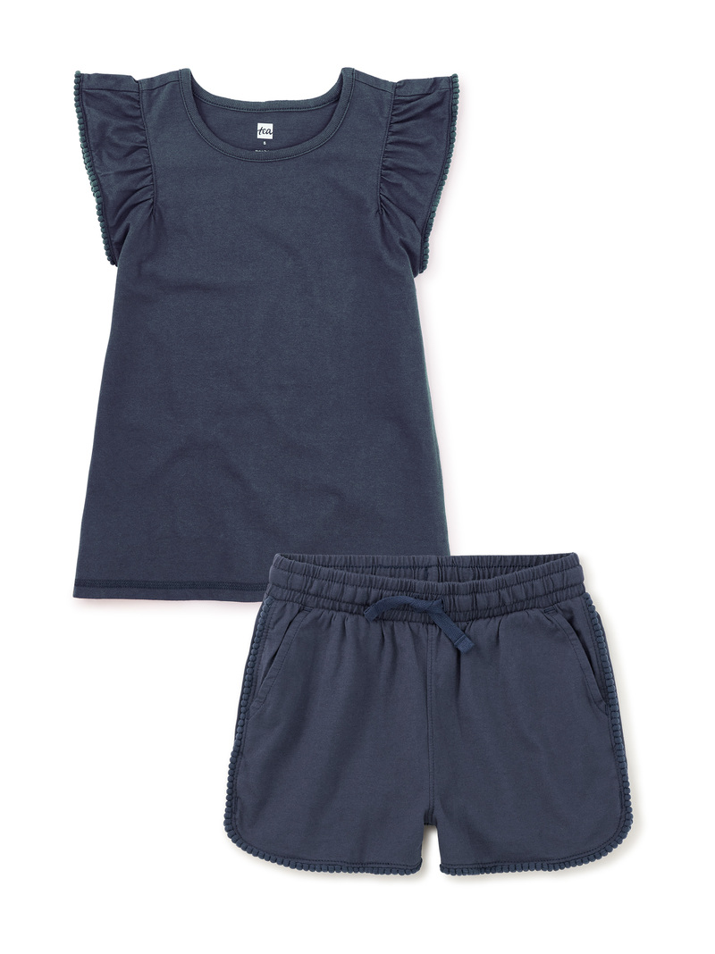 Pom-Pom Top & Shorts Set