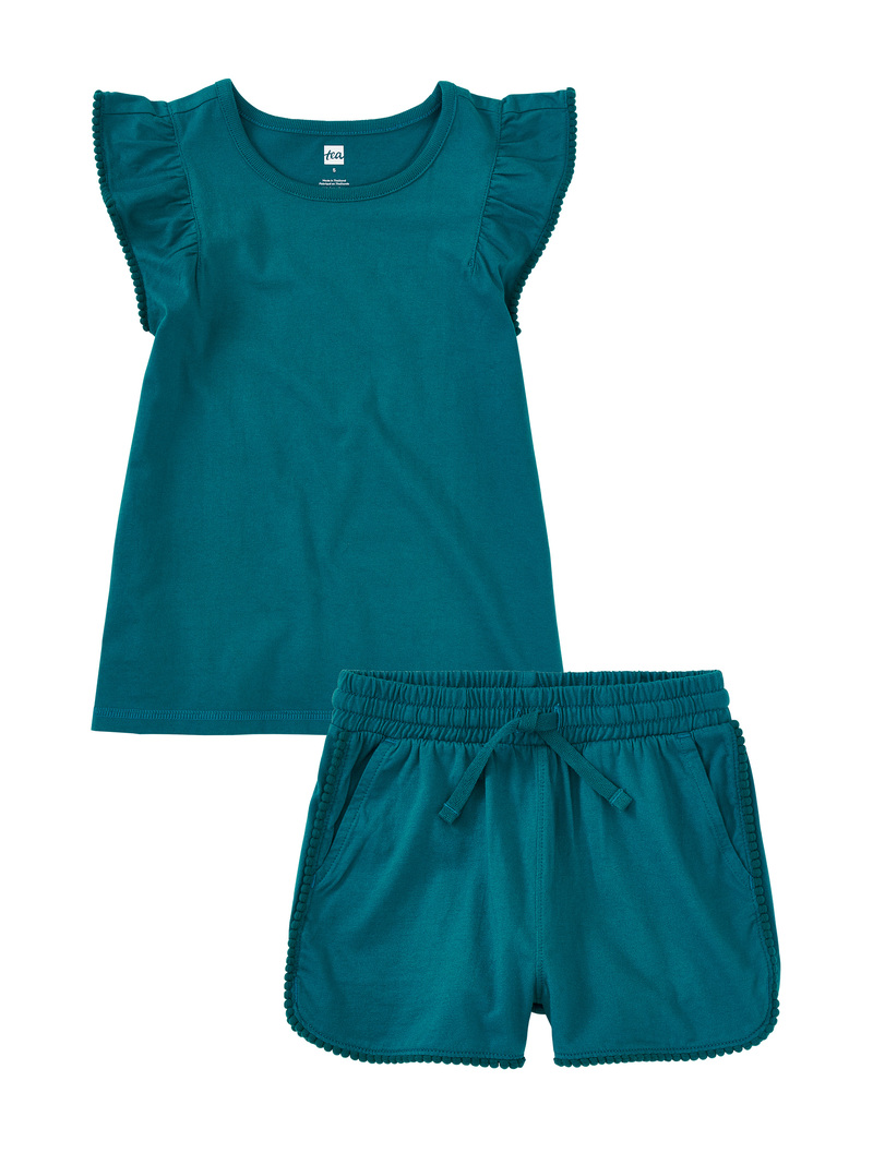 Pom-Pom Top & Shorts Set