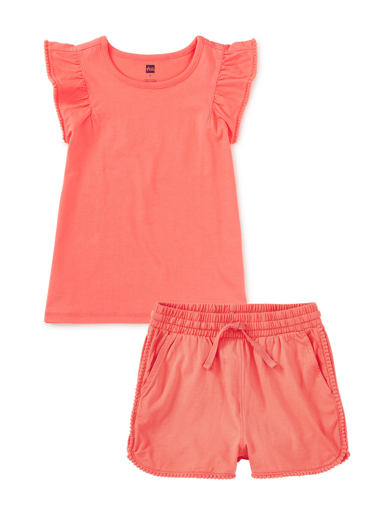 Pom-Pom Top & Shorts Set