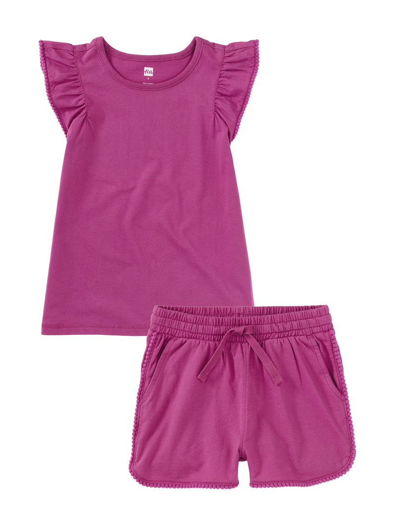 Pom-Pom Top & Shorts Set