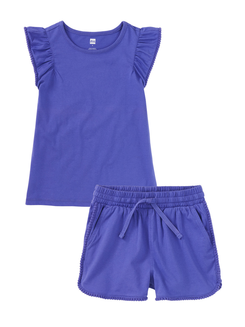 Pom-Pom Top & Shorts Set