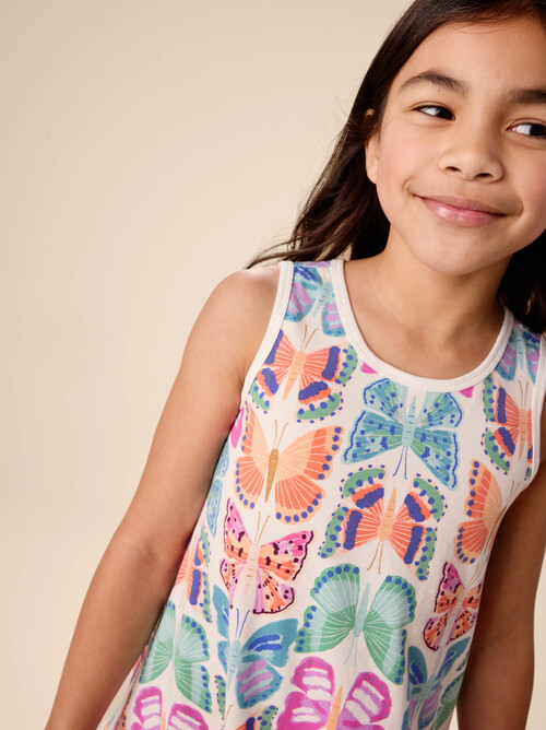 Ruffle Hem Tank Dress