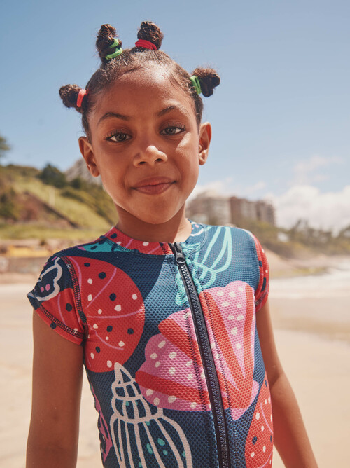 Rash Guard One-Piece Swimsuit