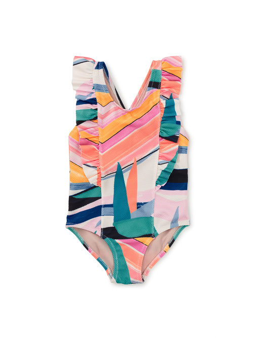 Ruffle One-Piece Swimsuit