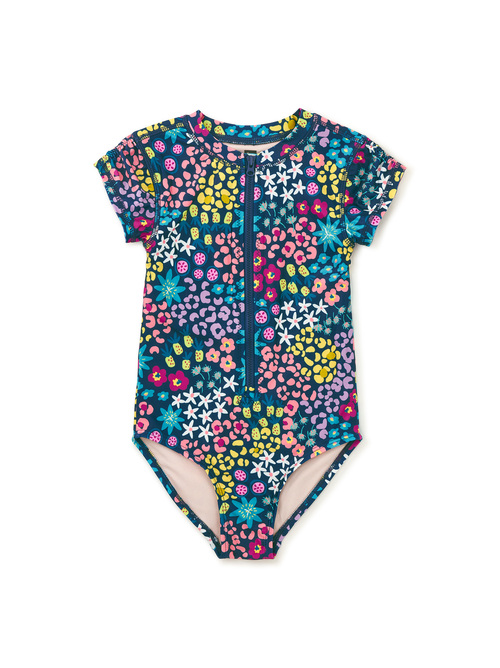 Rash Guard One-Piece Swimsuit