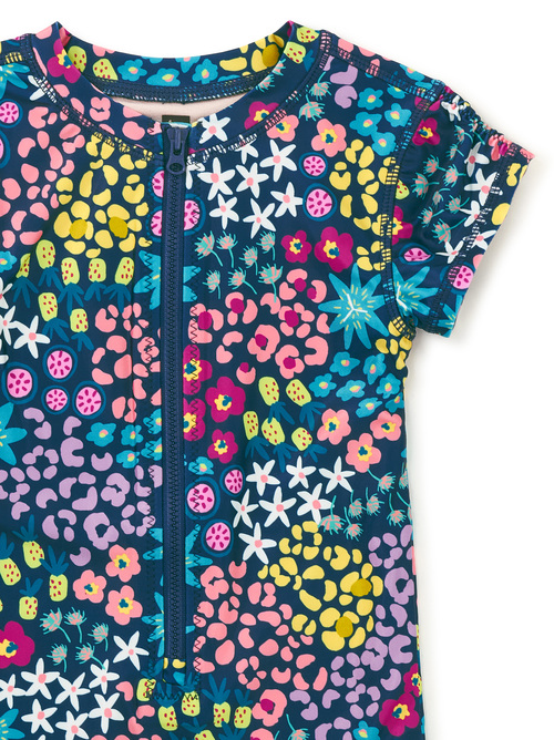 Rash Guard One-Piece Swimsuit