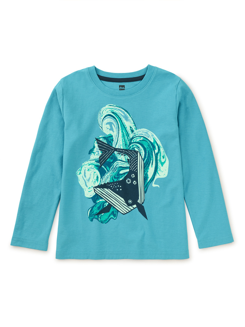 Marbled Whale Graphic Tee