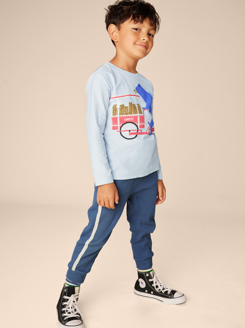 Side Tape Ribbed Joggers