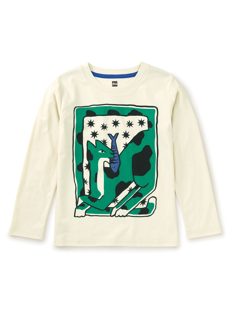 Fish Market Cat Graphic Tee 
