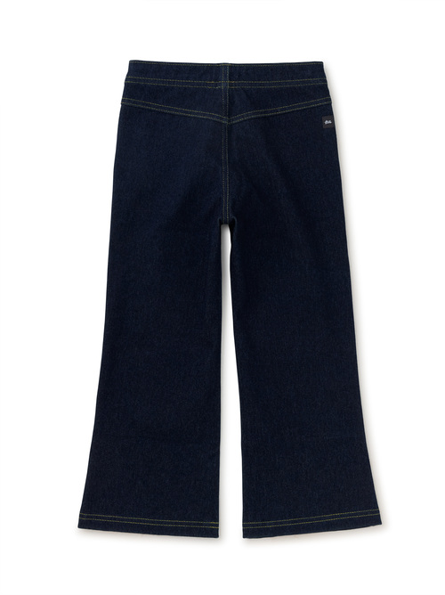 Denim-Like Flare Pants