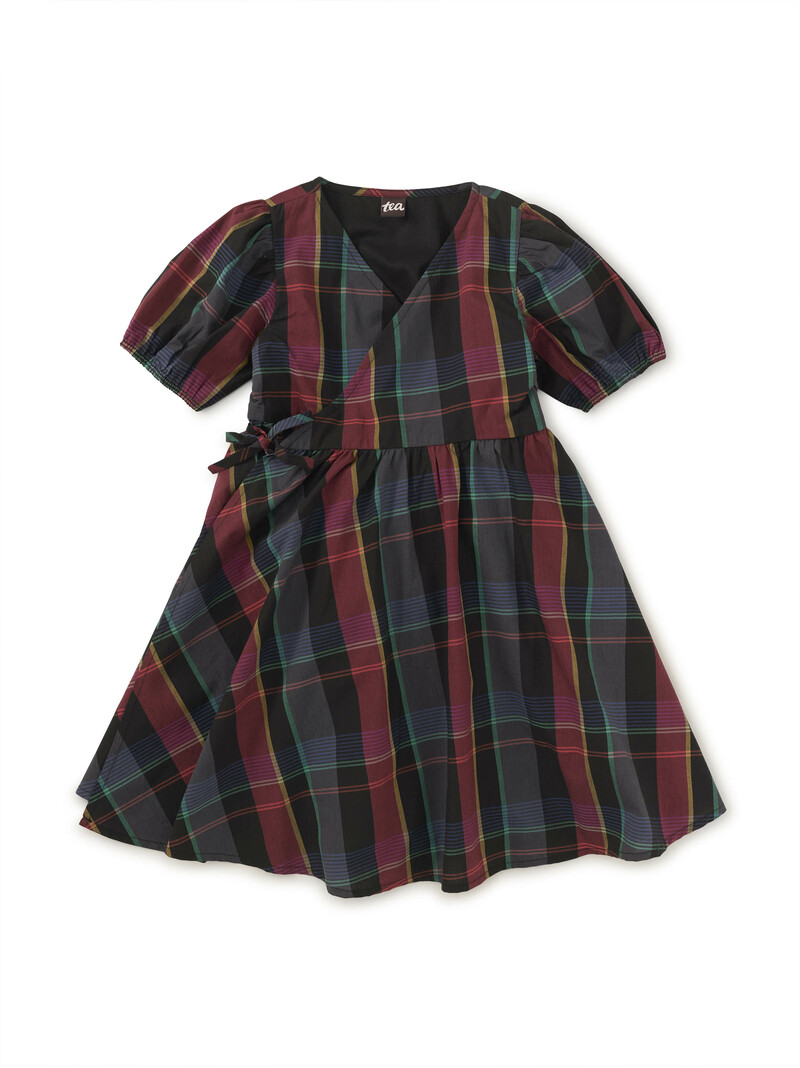 Tie Wrap Neck Dress