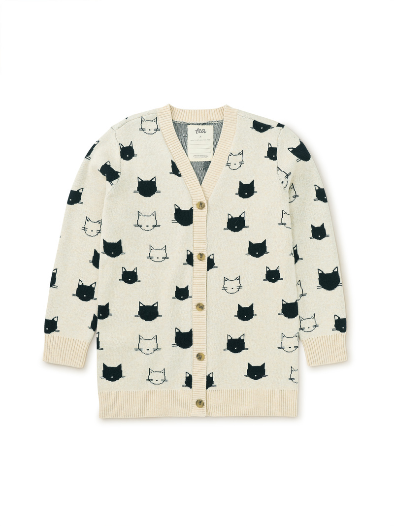 Long Cat Cardigan Sweater
