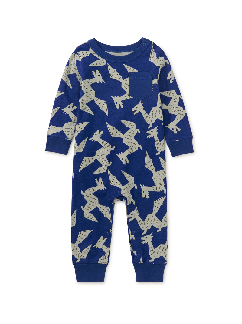 Long Sleeve Pocket Baby Romper