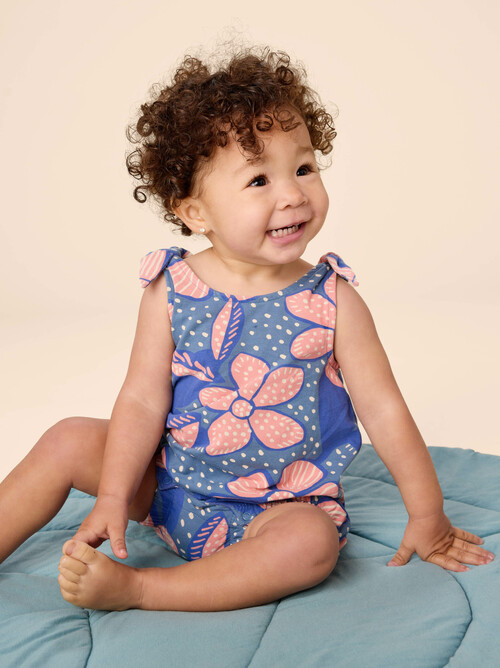 Tie Shoulder Baby Romper
