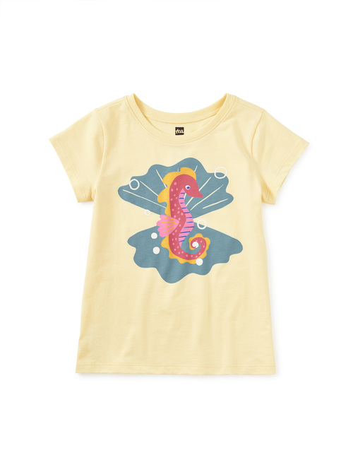 Seahorse & Pearls Graphic Tee