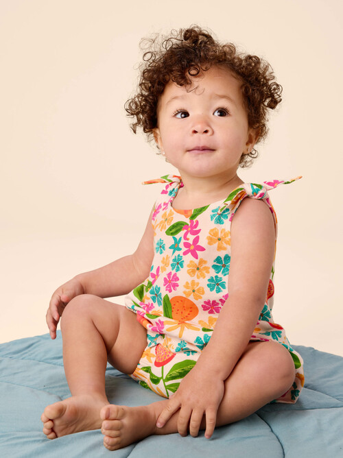 Tie Shoulder Baby Romper