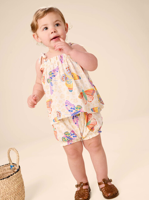 Tie Shoulder Baby Set
