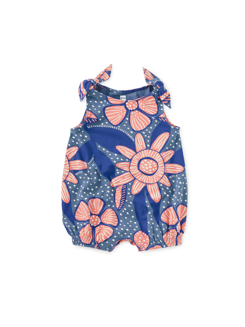 Tie Shoulder Baby Romper