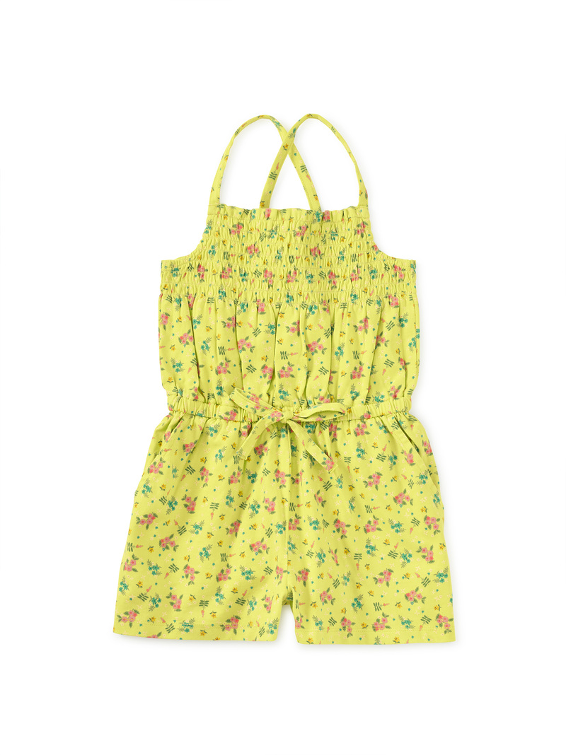Smocked Strappy Romper