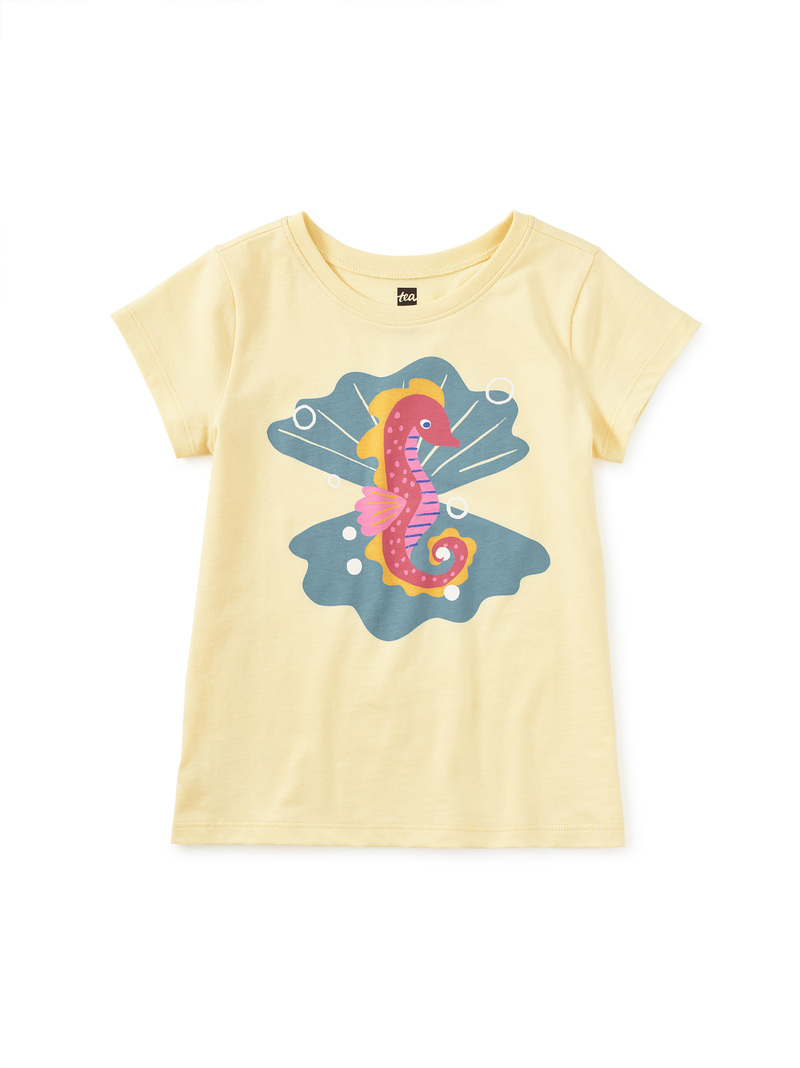 Seahorse & Pearls Graphic Tee